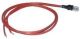 4.0V 40MA GRAIN OF WHEAT LAMP (WHITE WIRE LEADS) 3mmx6mm Glass Size, 50mm lead length.