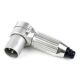 SWITCHCRAFT 3 PIN MALE XLR CONNECTOR RIGHT ANGLE