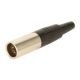 SWITCHCRAFT 3 PIN MINI XLR MALE INLINE
