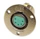 SWITCHCRAFT 5 PIN FEMALE XLR PANEL MOUNT CONNECTOR .953 inch 24.21MM MOUNTING HOLE