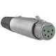 SWITCHCRAFT 6 PIN FEMALE XLR INLINE CONNECTOR