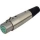 SWITCHCRAFT 7 PIN FEMALE XLR INLINE CONNECTOR