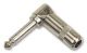 SWITCHCRAFT 1/4 inch TS MONO RIGHT ANGLE PLUG METAL SHIELDED HANDLE SOLDER LUG