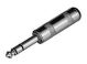SWITCHCRAFT 1/4 inch TRS STEREO PLUG METAL SHIELDED HANDLE SCREW TERMINAL