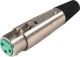 SWITCHCRAFT 3 PIN FEMALE XLR INLINE CONNECTOR AAA3FZPKG