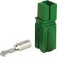4pk ANDERSON POWER POLE CONNECTOR GREEN 30 AMP 12-16 AWG 4 HOUSINGS AND 4 CONTACTS