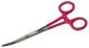 6-1/2 Curved Self-Locking Forceps with Insulated Handles