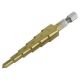 High Speed 6 Step Drill Bit, Unibit, .187 Inch to .5 Inch, 3/16 to 1/2 Inch