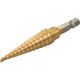 High Speed 13 Step Drill Bit, Unibit, .125 Inch to .5 Inch, 1/8 Inch to 1/2 Inch
