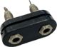 GC Double Dual Banana Jack, Isolated, Panel Mount, W32