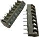 8148 10 AMP 300VAC SCREW TERMINAL, SINGLE ROW TERMINAL BLOCK, BARRIER STRIP 8 POSITION, .156 inch Spacing PC Board.