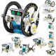 Solar Robot Mechanical Project Kit., Educational, Hobby, 190pc Robot for Assembly. No Soldering, Build upto 13 Different Solar Bots