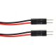 2 PIN Male to Male Dupont / Arduino Jumper Connector 24-26ga WIRE Pigtail, Prototype Breadboard, 10 Inches long