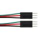 3 PIN Male to Male Dupont / Arduino Jumper Connector 24-26ga WIRE Pigtail, Prototype Breadboard, 10 Inches long