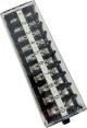 Magnum Terminal Barrier Block Strip 10 Position / 10 Pole with Cover, UL, #10 Stud, 7.5 inch L x 2.18 inchW