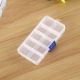Empty 10 Divider Storage Container Case, Plastic Parts Bin Organizer Box
