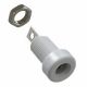 E.F. JOHNSON WHITE BANANA JACK PANEL MOUNT