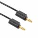 24 INCHES MINI BANANA PLUG PATCH CORD GREEN POMONA W13