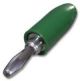 E.F. JOHNSON GREEN BANANA PLUG CABLE END