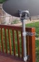 DirecTV Low Profile Satellite Dish Rail Mount, Pole, Leg, Base, Mast, 2 inch,