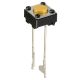 MINIATURE CIRCUIT BOARD PUSH BUTTON SWITCH , (ON) - OFF, Momentary(), 6mm Square,  SPST,   SOLDER TERMINALS, B3F-6002