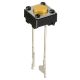 MINIATURE CIRCUIT BOARD PUSH BUTTON SWITCH , (ON) - OFF, Momentary(), 6mm Square, SPST, SOLDER TERMINALS, B3F-6002