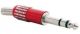 Red 1/4inch Stereo Plug 6.3mm Audio Connector Anodized Light Weight Aluminum