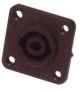 SPEAKERON SPEAKON TYPE PANEL CHASSIS MOUNT, 40mm Square Flange