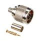 N Type Straight Crimp Male for RG8X, LMR240, EZ240 NMD