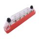 RED 6 Way Power Distribution Block, Terminal Studs, Buss Bar, 48VDC 150A