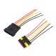 6 Wire WEATHER PACK SET, 6 PIN HOUSING, MALE and FEMALE 18ga, Water Proof