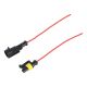 1 Wire WEATHER PACK SET, 1 PIN HOUSING, MALE and FEMALE 18ga, Water Proof