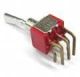 Mini Toggle Switch On-On-On, DPDT, Paddle Handle, Right Angle Terminals 7211 C&K