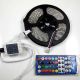 RGBW Strip, with Controler and Remote, Working Voltage 12VDC, 1.6A, 300 leds/ 16.4 ft long 5M x 10mm Wide, Waterproof, Flexible, Adhesive backed