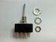 Mini Toggle Switch 6A 125VAC, On-Off-On, 4PDT Solder Terminals, OAK 32-460 17508