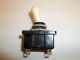Surplus Toggle Switch 3A 125V, On-On, SPDT Solder Terminals, White Bat Handle