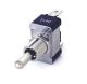 Toggle Switch, 20A 125V, (On)-Off-On, Momentary(), SPDT, Bat Handle, 1/4 inch Quick Slide Spade Terminals,