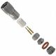 AMPHENOL / TWIN AX STRAIGHT MALE CONNECTOR WITH CONTACTS / KEYED / POLARIZED / CLAMP CRIMP CENTER CONTACT / FOR CABLES BELDEN 8227 AND 9207