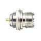 UHF SO239 BULKHEAD FEMALE, 7/16 DIAMETER REAR MOUNT, SOLDER CUP TYPE,