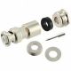 AMPHENOL / MHV MINITURE HIGH VOLTAGE STRAIGHT MALE, CLAMP TYPE, FITS CABLES RG55, RG58, RG141, RG142 (CAN NOT BE USED WITH RG55A )