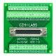 DB44 High Density Female to Terminal Board Breakout Board Box Connector Reconfiguration