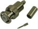 KINGS / MHV MINITURE HIGH VOLTAGE STRAIGHT MALE, CRIMP TYPE, FITS CABLES RG58, RG58A, RG58C,  RG141