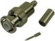 KINGS / BNC MHV MINITURE HIGH VOLTAGE STRAIGHT MALE, CRIMP TYPE, FITS CABLES RG59, RG62, RG210