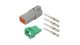 DEUTSCH WEATHER PACK KIT, CATERPILLAR 4 PIN HOUSING, MALE CONTACTS, DT04-4P, 3E3377, 9X3401