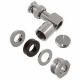 ITT CANNON / MHV MINITURE HIGH VOLTAGE RIGHT ANGLE MALE, CLAMP TYPE, FITS CABLES RG59,