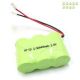3.6V 3 2/3AAA 1/2AAA 300-400MAH NI-MH NiMH CORDLESS PHONE BATTERY With UNIVERSAL CONNECTOR