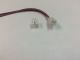 2 PIN Male and Female Set. Miniature 2 conductor connector with 6 inch red and black leads, 2.5mm spacing
