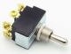 TOGGLE SWITCH, ON - (ON), Momentary(), DPDT, 20A 125V, BAT HANDLE, SCREW TERMINALS, ST50R