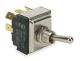 TOGGLE SWITCH, ON - OFF,  3PST, 15A 125V, BAT HANDLE, 1/4 inch QUICK SLIDE SPADE TERMINALS,