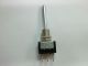 MINIATURE TOGGLE SWITCH, ON - OFF - ON, SPDT, 6A 125V, BAT HANDLE, SOLDER LUG/PCB TERMINALS, 32-160 32-110 OAK